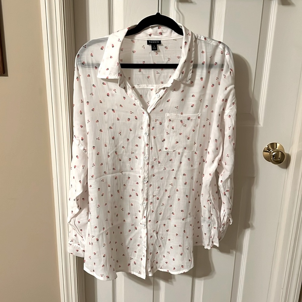 Torrid long sleeve blouse